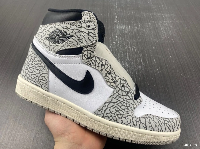 Cheap Air Jordan DZ5485-052 1 White Cement OG High 0702